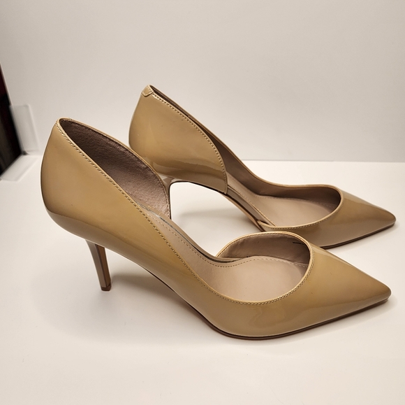 White House Black Market Ella Neutral Heels - Size 8.5 - Picture 2 of 5